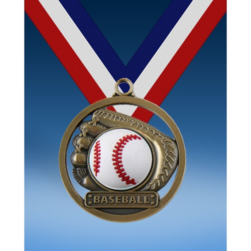 Baseball 2" Game Ball Medal
