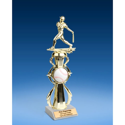 Baseball Sport Riser Trophy, Male