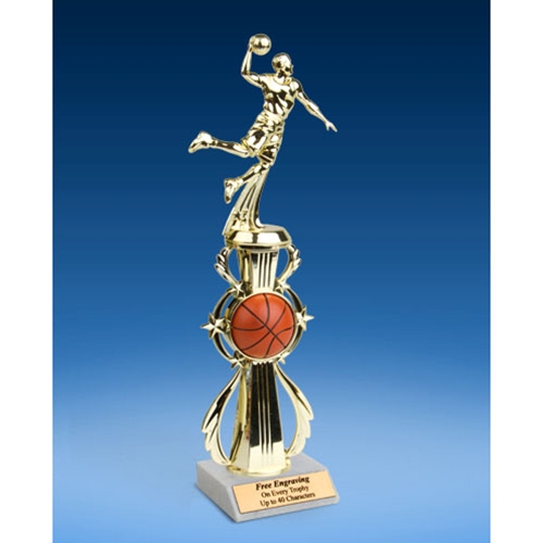 Basketball Sport Riser Trophy, Male