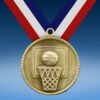 Basketball 2" High Relief Medal-0