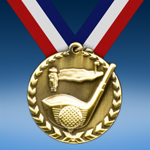 Golf 1 3/4" Arrow Medal-0