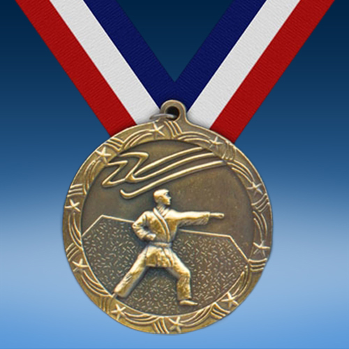 Karate 2 1/2" Ten Star Medal-0
