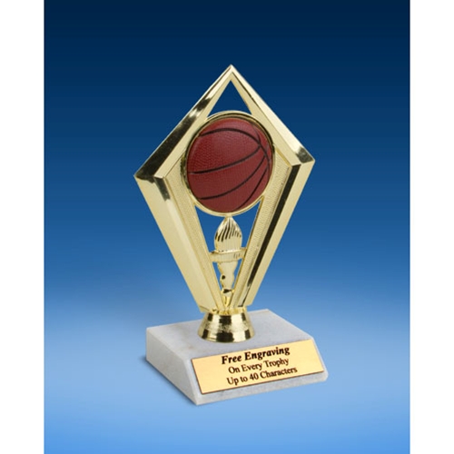 Basketball Diamond Trophy 6"