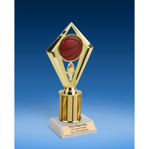 Basketball Diamond Trophy 8"