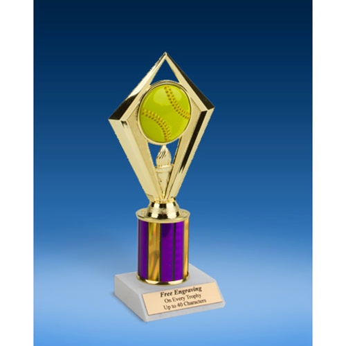 Softball Diamond Trophy 8"