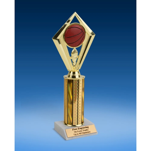 Basketball Diamond Trophy 10"