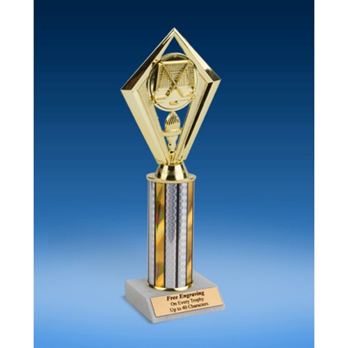 Hockey Diamond Trophy 10"