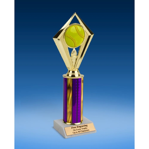 Softball Diamond Trophy 10"