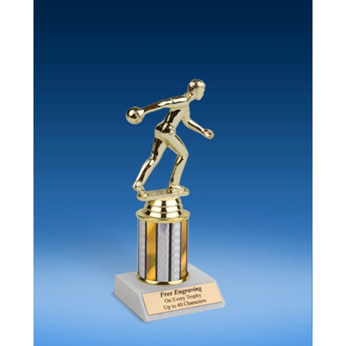 Bowling Sport Figure Trophy 8"