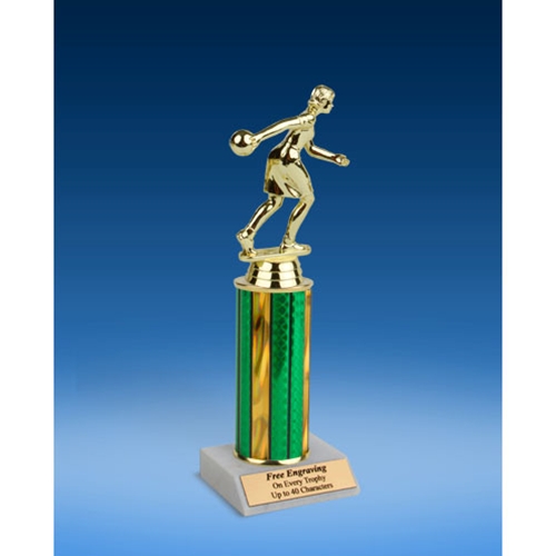 Bowling Sport Figure Trophy 10"