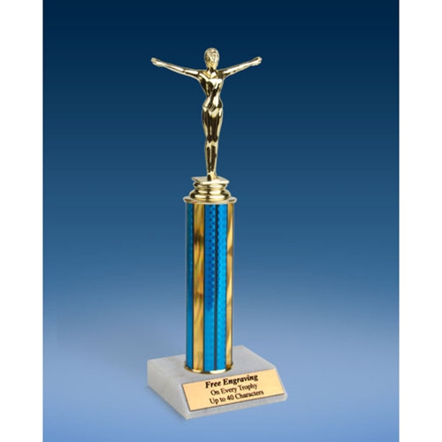 Gymnastics Sport Figure Trophy 12"