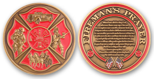 Fireman's Prayer Coin