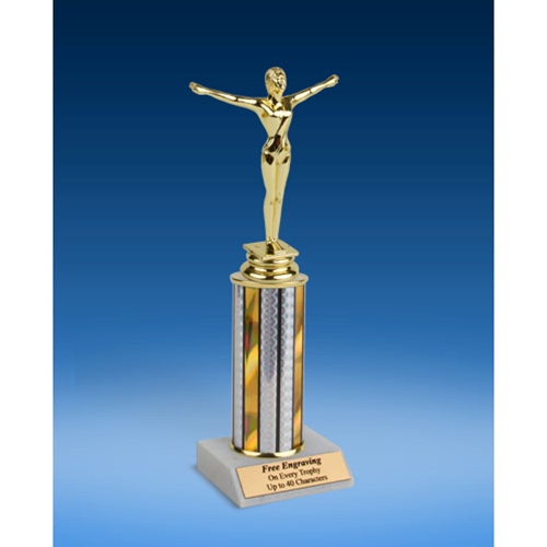 Gymnastics Sport Figure Trophy 10"