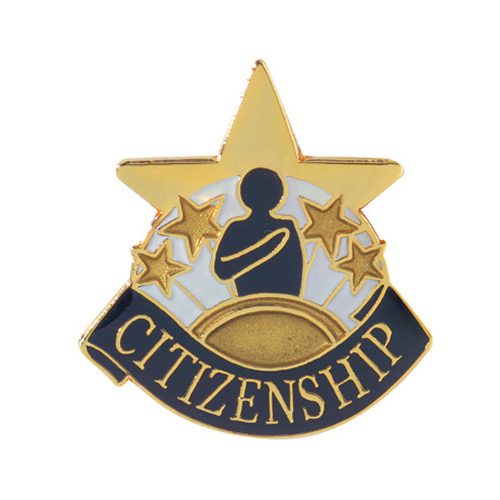 Citizenship Banner Pin