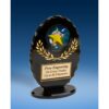 All Star Oval Black Acrylic Trophy