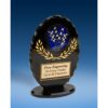 Derby Oval Black Acrylic Trophy