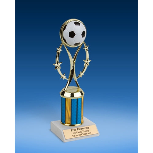 Soccer 9" Colored Sport Figure Trophy