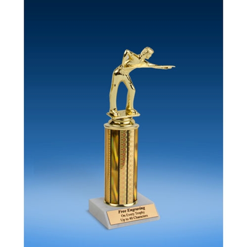 Billiards Sport Figure Trophy 10"