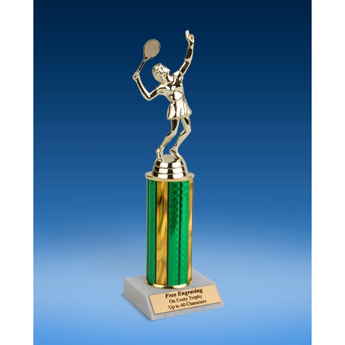 Tennis Sport Figure Trophy 10"