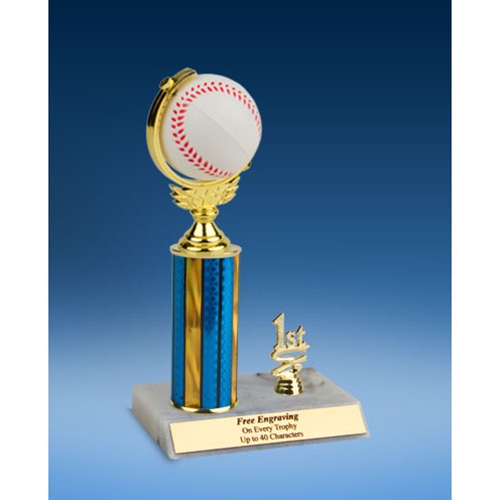 Baseball Soft Spinner Ball Trim Trophy 10"