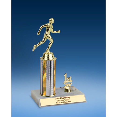 Track Sport Figure Trim Trophy 10"