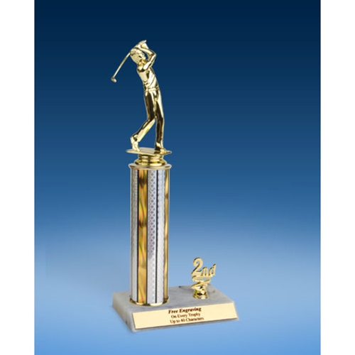 Golf Sport Figure Trim Trophy 12"