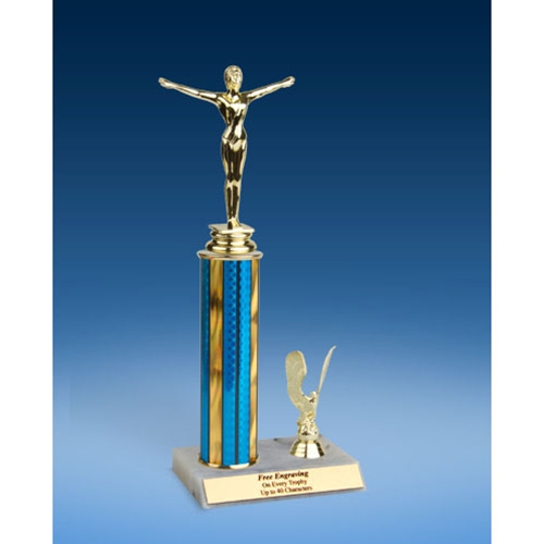 Gymnastics Sport Figure Trim Trophy 12"