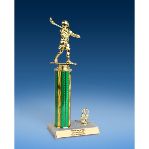 Lacrosse Sport Figure Trim Trophy 12"