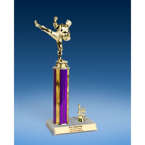 Martial Arts Sport Figure Trim Trophy 12"