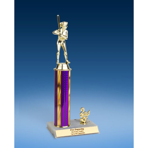 Softball Sport Figure Trim Trophy 12"