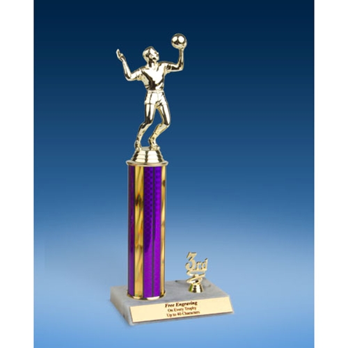 Volleyball Sport Figure Trim Trophy 12"