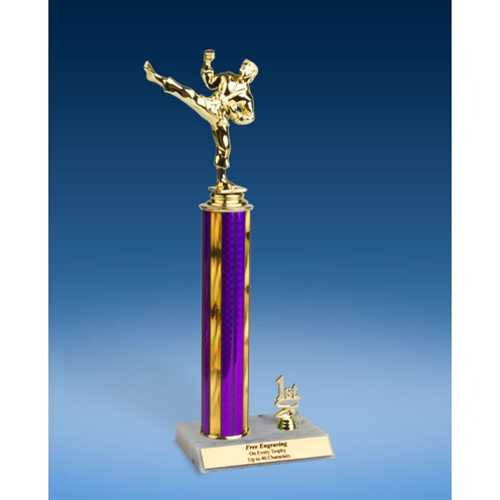 Martial Arts Sport Figure Trim Trophy 14"