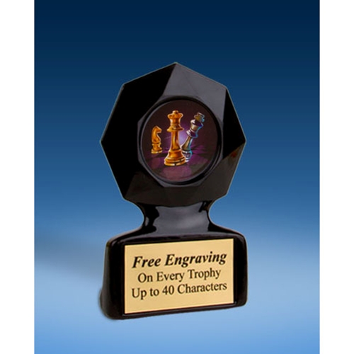 Chess Black Star Acrylic Trophy