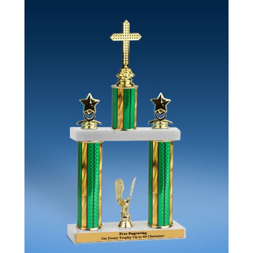 Religion Sport Figure 2 Tier Trophy 19"