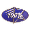 100% Achievement Pin