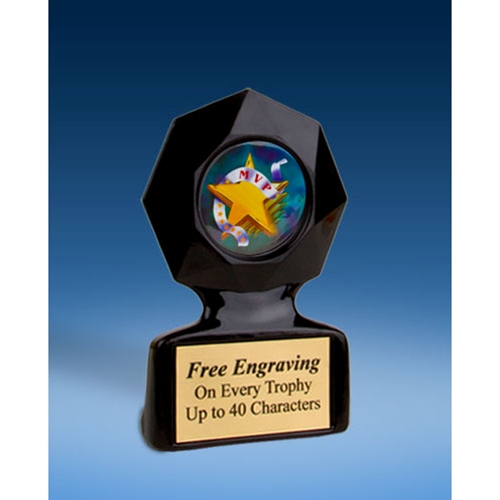 MVP Black Star Acrylic Trophy