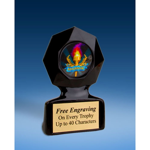 Sponsor Black Star Acrylic Trophy