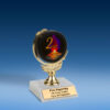 2nd Soft Spinner Mylar Holder Trophy 6"
