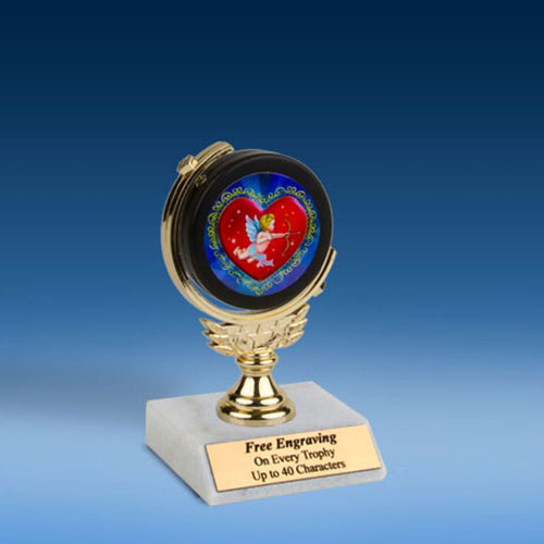 Cupid Soft Spinner Mylar Holder Trophy 6"-0