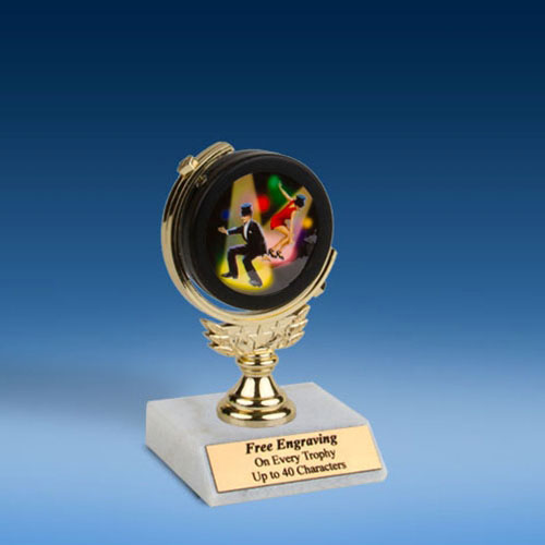 Dance Soft Spinner Mylar Holder Trophy 6"-0