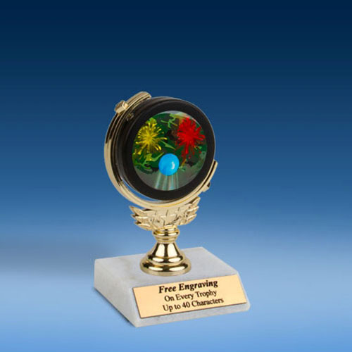 Paintball Soft Spinner Mylar Holder Trophy 6"-0