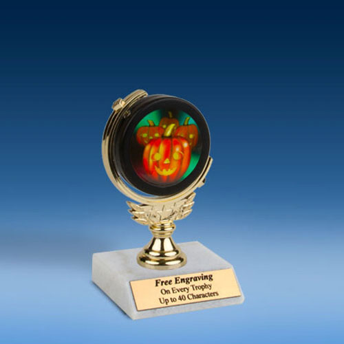 Halloween Soft Spinner Mylar Holder Trophy 6"-0