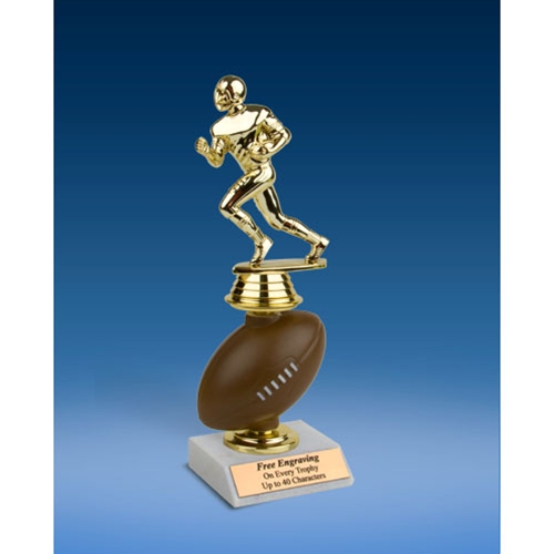 Football Sport Figure Soft Spinner Riser Trophy