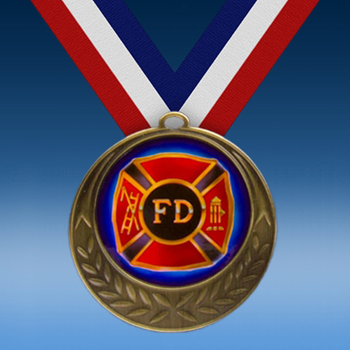 Fire Department Laurel Wreath Medal-0