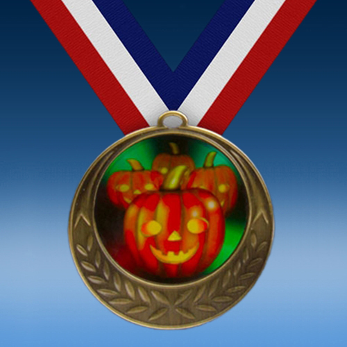 Halloween Laurel Wreath Medal-0