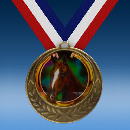 Horse Laurel Wreath Medal-0