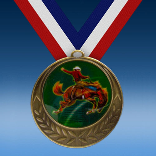 Rodeo Horse Laurel Wreath Medal-0