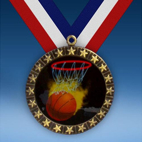 Basketball 20 Star Medal-0