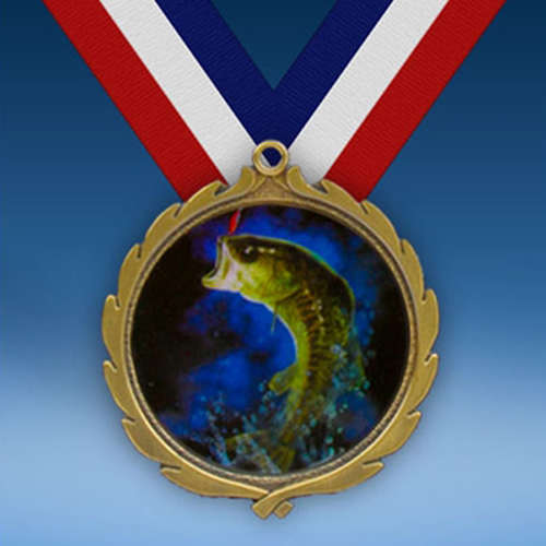Fishing Wreath Medal-0