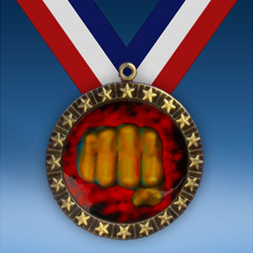 Martial Arts 20 Star Medal-0